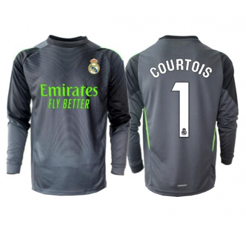 Billige Fotballdrakt Real Madrid Thibaut Courtois #1 Keeper Replika Tredjedrakt 2025-26 Langermet Billige Fotballdrakt Real Madrid Thibaut Courtois #1 Keeper Replika Tredjedrakt 2025-26 Langermet